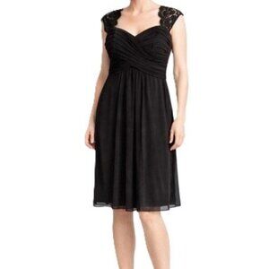 Vintage SCARLETT NITE Womens Dress Size 8 Black Halter Neck Sleeveless Sheer Lin